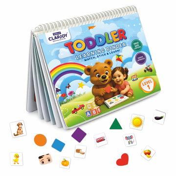 Clapjoy Velcro Book Level 1 Preschool Busy book for kids up to 3 years