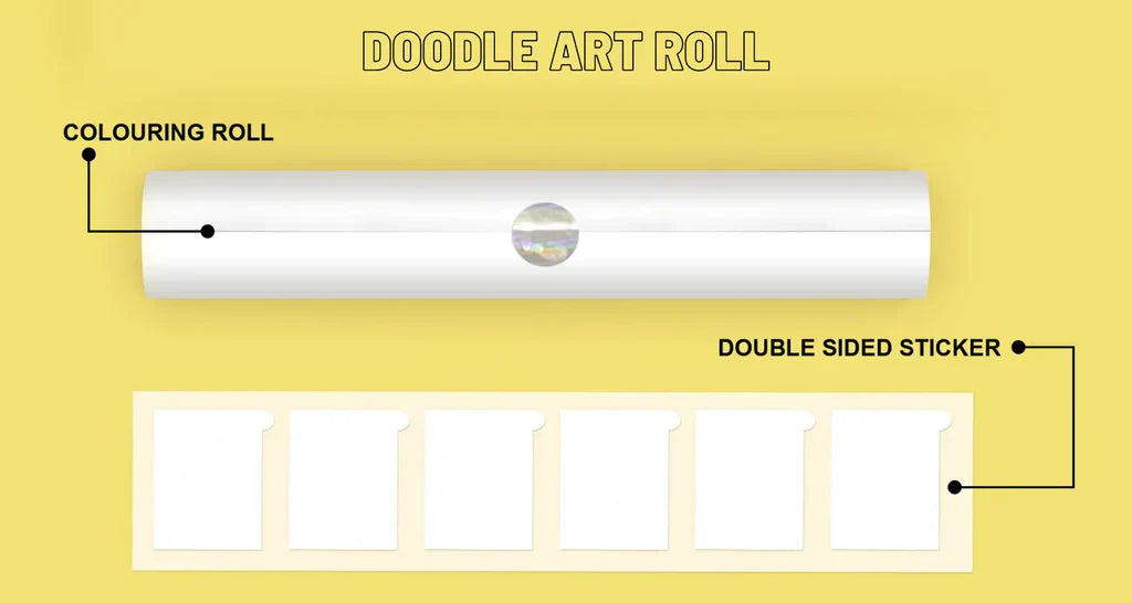 Clapjoy Reusable Doodle Art Roll – Jungle Theme (2 meters) for kids of Ages 3+ years
