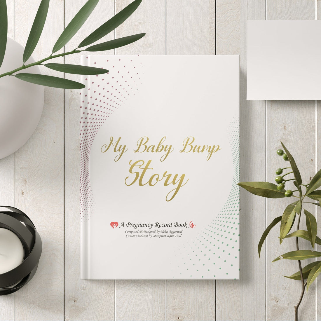 Clapjoy Pregnancy Journal & Baby Record Book Combo – Memory Keepsake for Moms & Newborns