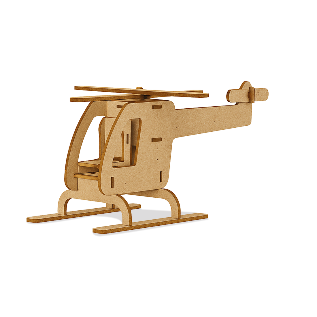 CLAPJOY Air Chopper 3D DIY Wooden Puzzle, Build and Paint Activity, Boosts Cognitive Skills, 8+ Years